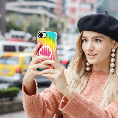 Dėklas Dux Ducis Zest Apple iPhone 16e/17e Gradient Rainbow