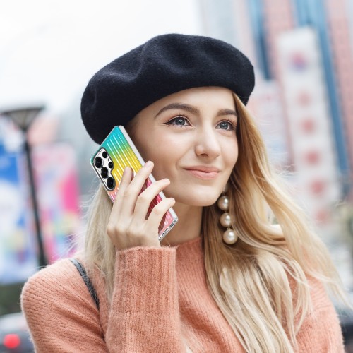 Dėklas Dux Ducis Zest Samsung S938 S25 Ultra Gradient Rainbow