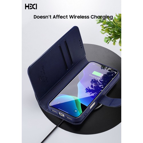 Dėklas HDD Clasp Wallet Case Samsung A135 A13 4G raudonas