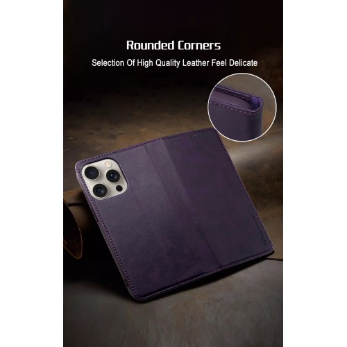 Dėklas HDD Magnetic Wallet Case Samsung A515 A51 violetinis