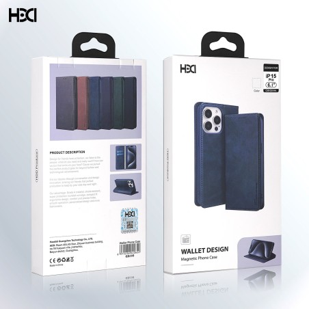 Dėklas HDD Magnetic Wallet Case Samsung A566 A56 5G juodas