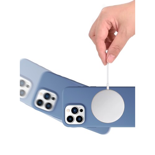 Dėklas HDD Silicone MagSafe Case Samsung S911 S23 5G tamsiai pilkas