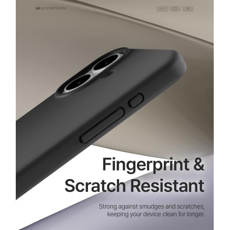 Dėklas Mercury Pure Magsafe Silicon Case Apple iPhone 17 juodas