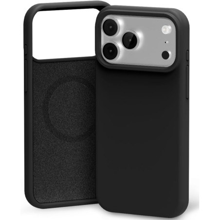 Dėklas Mercury Pure Magsafe Silicon Case Apple iPhone 17 Pro Max juodas