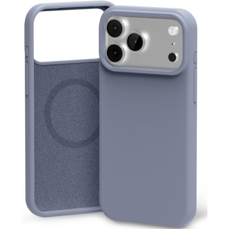 Dėklas Mercury Pure Magsafe Silicon Case Apple iPhone 17 Pro Max levandos pilka