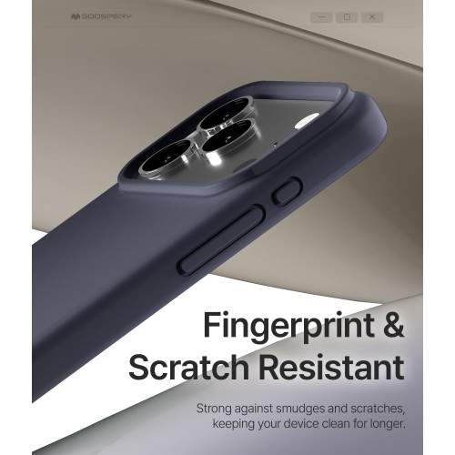 Dėklas Mercury Pure Magsafe Silicon Case Apple iPhone 17 Pro Max tamsiai mėlynas