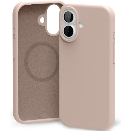 Dėklas Mercury Pure Magsafe Silicon Case Apple iPhone 17 rožinio smėlio