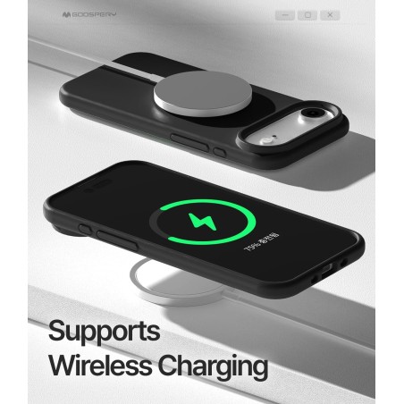 Dėklas Mercury Pure Magsafe Silicon Case Apple iPhone Air juodas