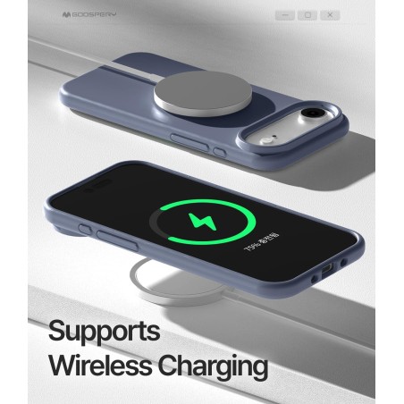 Dėklas Mercury Pure Magsafe Silicon Case Apple iPhone Air levandos pilka