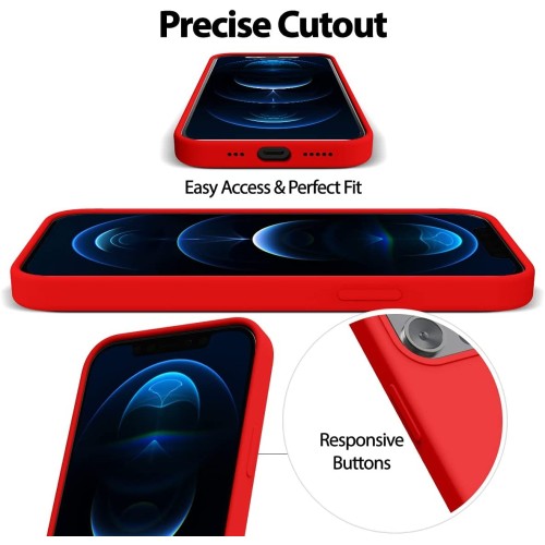 Dėklas Mercury Pure Magsafe Silicon Case Samsung A376 A37 5G raudonas