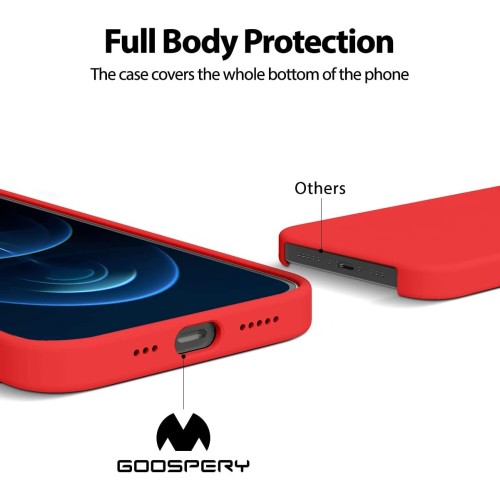 Dėklas Mercury Pure Magsafe Silicon Case Samsung S942 S26 raudonas