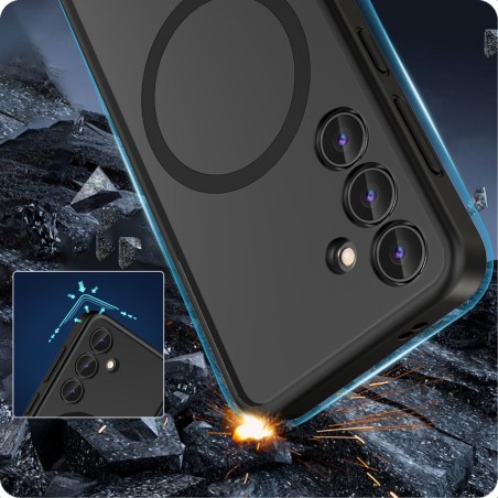 Dėklas Reach Matte MagSafe Samsung S931 S25 juodas