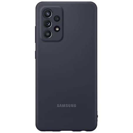 Dėklas Samsung Silicone Cover for Samsung A525 A52 4G/A526 A52 5G/A528 A52s 5G juodas
