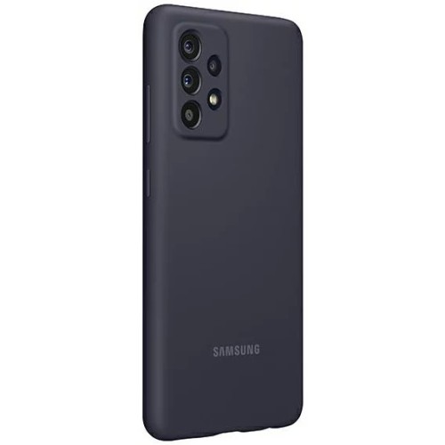 Dėklas Samsung Silicone Cover for Samsung A525 A52 4G/A526 A52 5G/A528 A52s 5G juodas