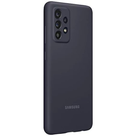 Dėklas Samsung Silicone Cover for Samsung A525 A52 4G/A526 A52 5G/A528 A52s 5G juodas