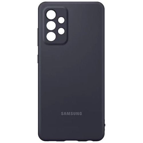 Dėklas Samsung Silicone Cover for Samsung A525 A52 4G/A526 A52 5G/A528 A52s 5G juodas
