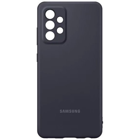 Dėklas Samsung Silicone Cover for Samsung A525 A52 4G/A526 A52 5G/A528 A52s 5G juodas