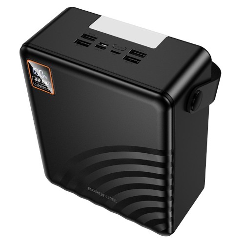 Išorinė baterija Power Bank Borofone BJ85 22.5W+PD20W 100000mAh juoda