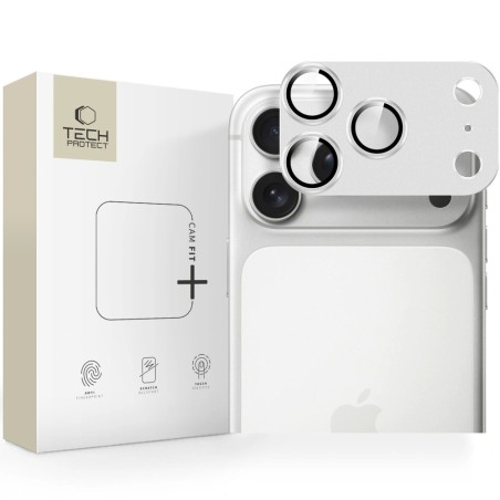 Kameros apsauga Tech-Protect CamFull Fit+ Apple iPhone 17 Pro Max Silver