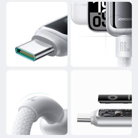 USB kabelis Joyroom S-A55 USB-A to USB-C 66W 1.2m baltas