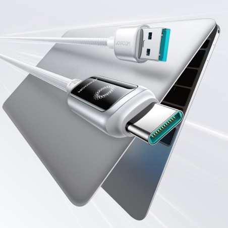 USB kabelis Joyroom S-A55 USB-A to USB-C 66W 1.2m baltas