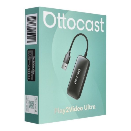 Belaidis CarPlay/Android Auto adapteris Ottocast Play2Video Ultra juodas