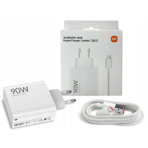 Įkroviklis Xiaomi HyperCharge Combo 90W USB-A baltas BHR07ZBEU