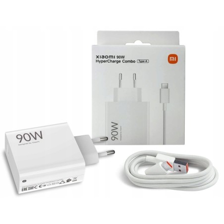 Įkroviklis Xiaomi HyperCharge Combo 90W USB-A baltas BHR07ZBEU