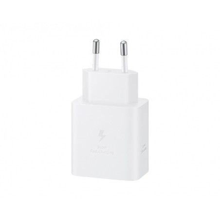 Įkroviklis Samsung EP-T4511XWEGEU 45W USB-C + USB-C to USB-C cable 1.8m baltas