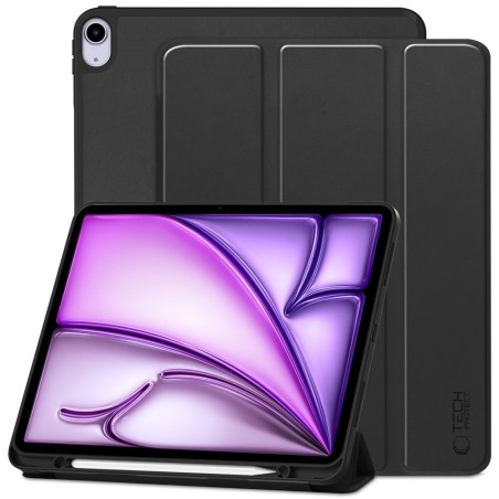 Dėklas Tech-Protect SmartCase Pen Holder Apple iPad Air 13 M2/M3/M4 2024/2025/2026 juodas