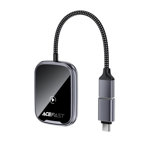 Belaidis CarPlay/Android Auto adapteris Acefast QC1 juodas