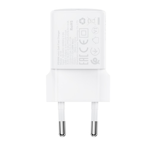 Įkroviklis Acefast A118 30W GaN USB-C baltas