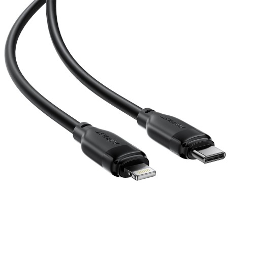 USB kabelis Acefast C16-01 USB-C to Lightning 1.2m juodas