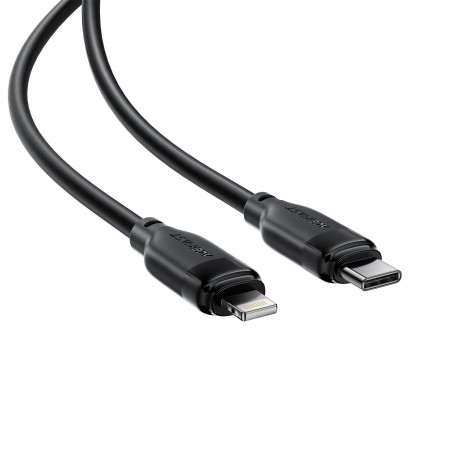 USB kabelis Acefast C16-01 USB-C to Lightning 1.2m juodas
