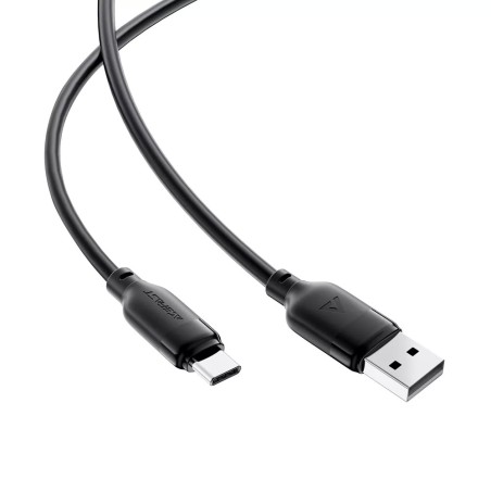 USB kabelis Acefast C16-04 USB-A to USB-C 1.2m juodas