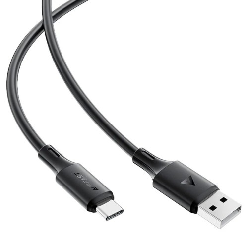 USB kabelis Acefast C17-04 USB-A to USB-C 1.2m juodas
