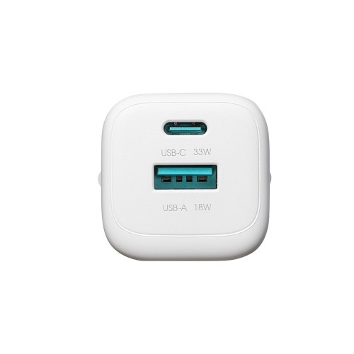 Įkroviklis Joyroom JR-TG7 33W USB-C/USB-A + USB-C to USB-C 60W 1.0m cable baltas