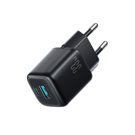 Įkroviklis Joyroom JR-TG7 33W USB-C/USB-A + USB-C to USB-C 60W 1.0m cable juodas