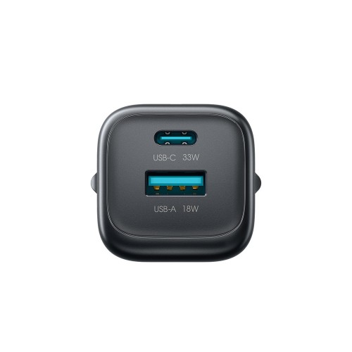 Įkroviklis Joyroom JR-TG7 33W USB-C/USB-A + USB-C to USB-C 60W 1.0m cable juodas