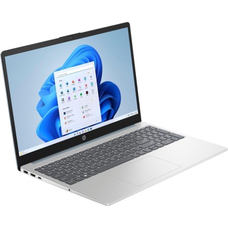 HP Laptop 15-fc0002no 15.6", AMD Ryzen 5 7520U, 8GB, 512GB SSD, Windows, Sidabrinis