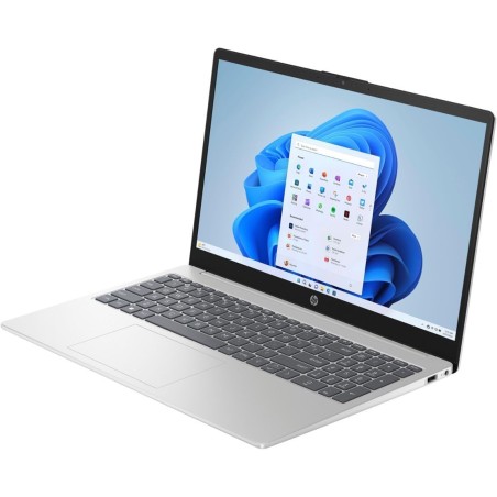 HP Laptop 15-fc0002no 15.6", AMD Ryzen 5 7520U, 8GB, 512GB SSD, Windows, Sidabrinis