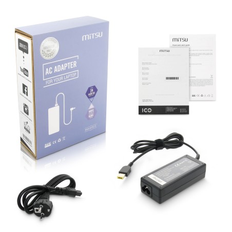 Mitsu charger 20v 3.25a (square 11.0x4.5 pin - Yoga) 65W for Lenovo