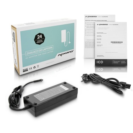 Movano charger 19.5v 6.7a (4.5x3.0 pin) 130W for Dell