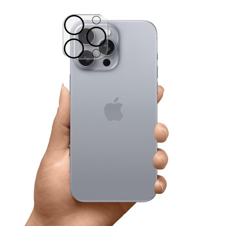 Apsauginis stikliukas kamerai 3mk Lens Pro Apple iPhone 16 Pro/16 Pro Max juodas