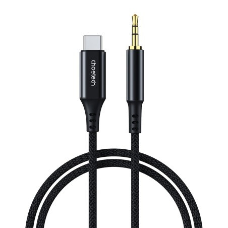 Audio kabelis Choetech AUX006 USB-C to 3.5mm juodas