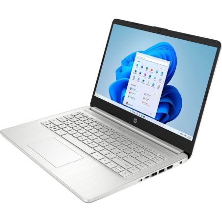 HP Laptop 14-cf0006ne 14", Intel Core i5-8250U, 4GB, 1TB HDD, be OS, Sidabrinis