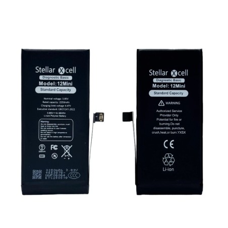 Akumuliatorius StellarXcell Diagnostic Apple iPhone 12 mini 2227mAh (Standart Capacity + HQ Copy BMS)