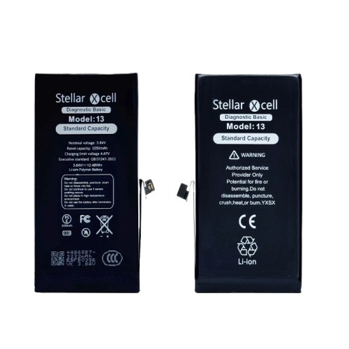 Akumuliatorius StellarXcell Diagnostic Apple iPhone 13 3227mAh (Standart Capacity + HQ Copy BMS)