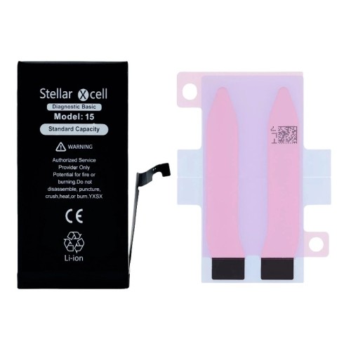 Akumuliatorius StellarXcell Diagnostic Apple iPhone 15 3349mAh (Standart Capacity + HQ Copy BMS)