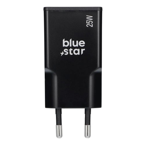 Įkroviklis Blue Star Slim GaN 25W USB-C/USB-A juodas